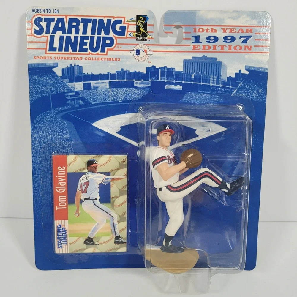 1997‎ Starting Lineup Tom Glavine Atlanta Braves 10th Year Edition Figure & Card